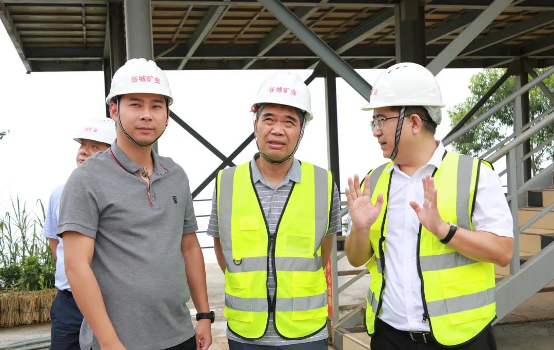 清遠市政協(xié)黨組成員、副主席黃裕團蒞臨谷城礦業(yè)調(diào)研指導